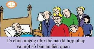Cách lập di chúc bằng văn bản di chúc miệng